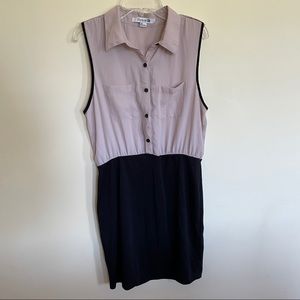 sleeveless collared dress
